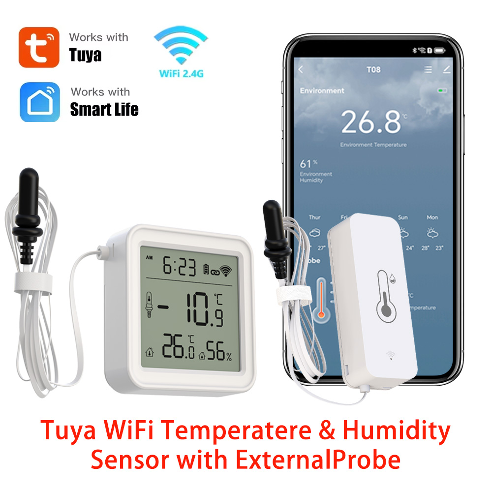 Tuya WiFi Temperature Humidity - Digital Hygrometer Probe recension och pris